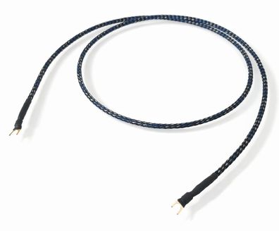 audioIN -gND plus Blue- HighEnd Phono-Massekabel - Spades vergoldet
