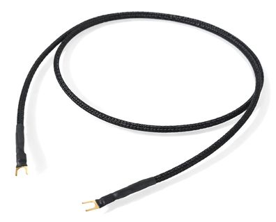 audioIN -gND plus Black- HighEnd Phono-Massekabel - Spades vergoldet
