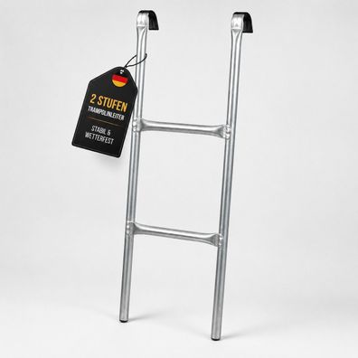 Best For Garden - Trampolinleiter 92 cm | 2 breite rutschfeste Stufen, tabil & sicher