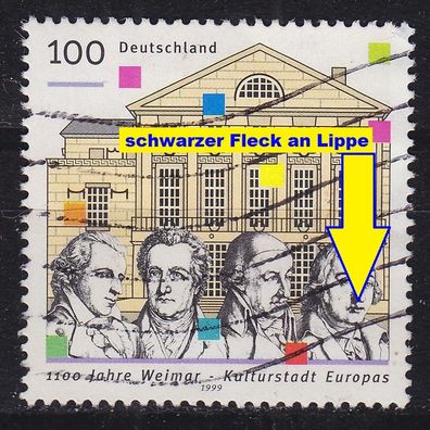 Germany BUND [1999] MiNr 2028 F2A I ( O/used ) [01] Plattenfehler