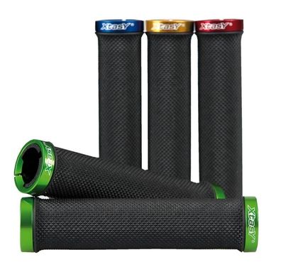 MTB/ATB-Griffe Ergotec Kraton,135mm, chwarz, it roter Klemmung