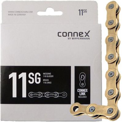 Kette Connex 11sG 11fach, 118 Glieder, gold, Connex, 2321-11SG-1180