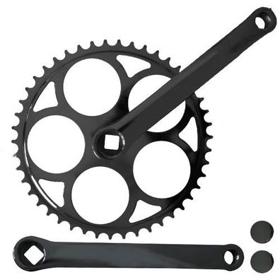 Kurbelsatz 46 Zähne Stahl, 170 mm schwarz, Messingschlager, 350742