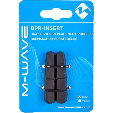 Bremsgummi M-Wave BPR-Insert-RR, schwarz, für BPR-RR-Base, Messingschlager, 361772