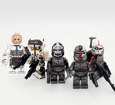 Clone Force 99 Elite Black Commandos Bausteine Spielzeug Kind Star Wars Team