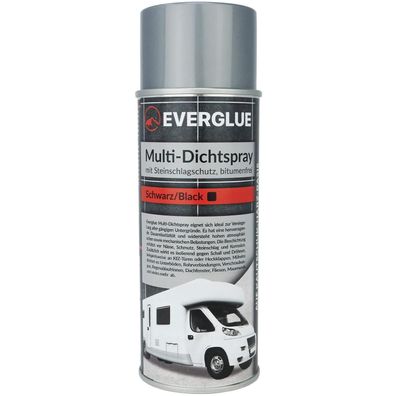 Everglue Multi-Dichtspray, Unterbodenschutz Wohnmobil/Auto Farbe schwarz/weißC