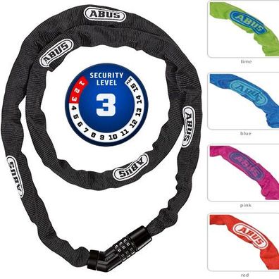Kette 4804C, L = 75 cm, Ø = 4 mm, schwarz, Abus, 71617