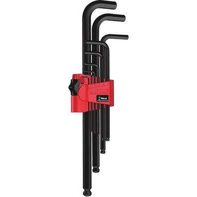 950/9 Hex-Plus 6 Winkelschlüsselsatz, Wera, Black Laser, metrisch, 9-teilig, Wera,