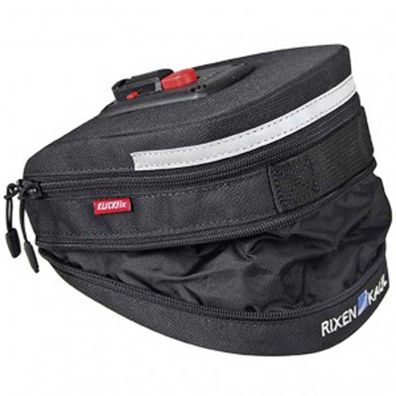 Satteltasche KLICKfix Micro200Expandable schwarz,12x8x19cm, inkl. Adapter 0295S