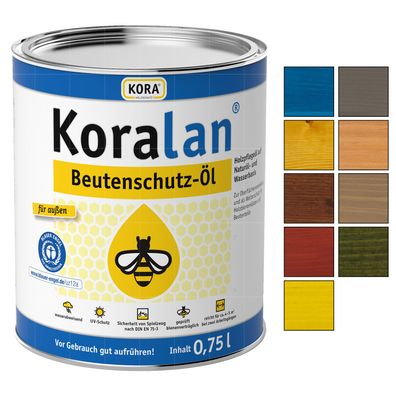 KORA Koralan Beutenschutz-Öl 0.75 LTR Wetterschutz Holzpflegeöl für Bienenkästen