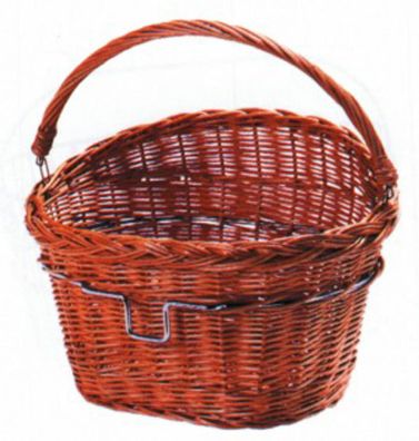 Weidenkorb für Klickfix-System 37x29x28/22cm, braun, mit Adapterbügel