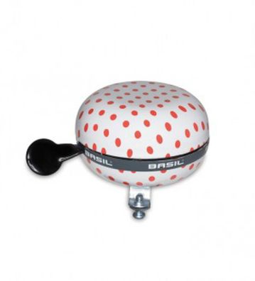 BASIL Glocke "Big Bell Polkadot" SB-verpackt, Ø 80 white / red do