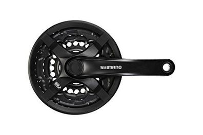 Kurbelgarnitur TY 501 48/38/28 170 mm schwarz FC-TY 501 4-kant 6/7/8-fach mit KSS