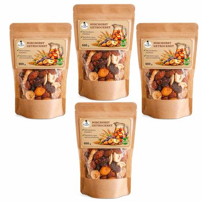 BARIN Omas Kompott aus Trockenfrüchten 3 + 1 Vorteilspack (4x400 g)