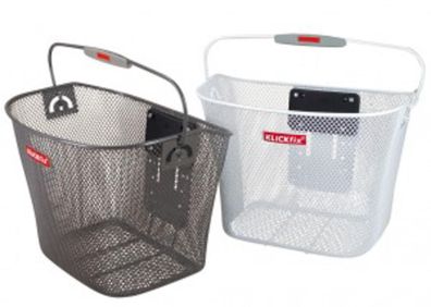 Vorderradkorb KLICKfix anthrazit 26x35x25cm, ngmaschig, o, Adapter,16 ltr