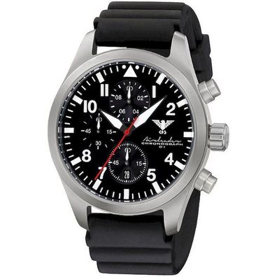 KHS - Armbanduhr - Herren - Airleader Steel Chronograph - KHS. AIRSC. DB