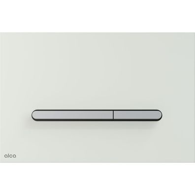 Alcadrain WC - Betätigungsplatte RAY-GL1200 Glas-Weiß