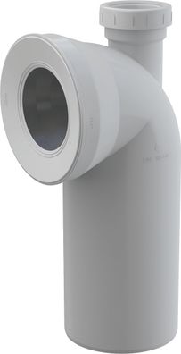 Alcadrain A90-90P50A WC Anschlussbogen 90° mit Konnektor Anschluss DN50