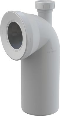 Alcadrain A90-90P40A WC Anschlussbogen 90° mit Konnektor Anschluss DN40