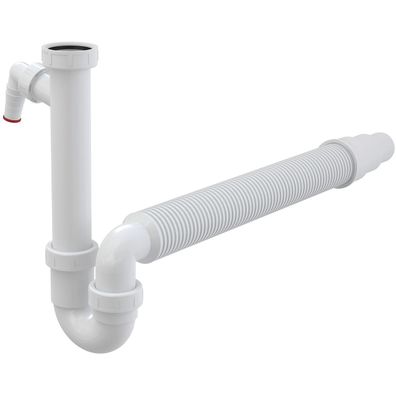 Clapet anti-odeurs Alcadrain avec écrou de serrage 6/4", connexion appareil et sortie