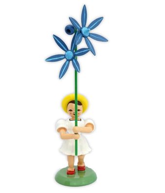 Blumenkinder farbig, mit Blaustern