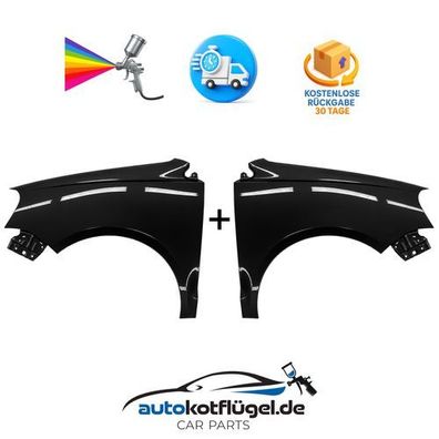 Kotflügel VW POLO 9N3 Links + Rechts LC9Z 05-09 Neu Lackiert