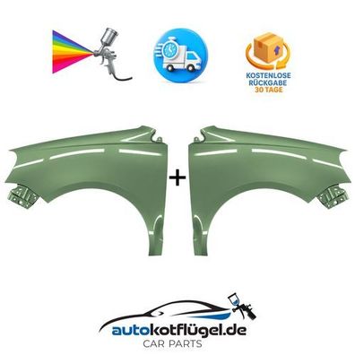 Kotflügel VW POLO 9N3 Links + Rechts LA6L 05-09 Neu Lackiert