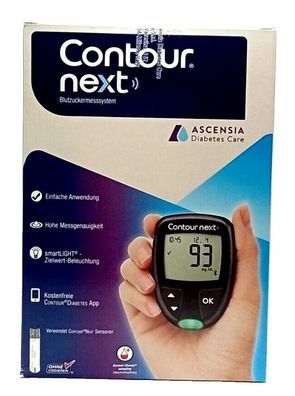 Contour Next Blutzucker-Messgerät mg/dl plus Teststreifen