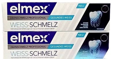 2x NEU elmex Zahnschmelz Professional WEISS-SCHMELZ 2x 75ml Gesundes WEISS