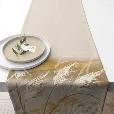 Ambiente, Tischdecke, Tischläufer, Dekoration, Tisch, Deko, Heimtextilien, Gras