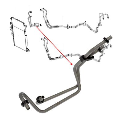 Ölkühlerleitung RAM 1500 5.7L Bj:13-24 (8-Gang)