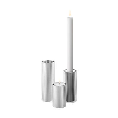 Georg Jensen Bernadotte Teelicht-/Spitzkerzenhalter-Set, 3 St. - Design Inspiriert