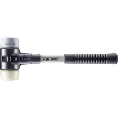 HALDER Simplex Schonhammer Ø 60 mm TPE-mid grau / Nylon mit verstärktem Temperguss
