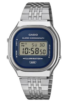 Casio Armbanduhr in Unisexgröße Edgy Collection Blau A140WE-2AEF