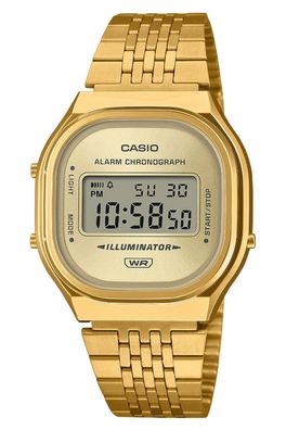 Casio Unisex-Armbanduhr Edgy Collection Goldfarben A140WEG-9AEF