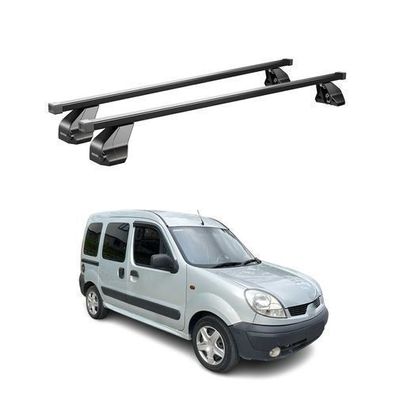 Menabo Dachträger Grundträger für Nissan Kubistar 2003-2009 Stahl Schwarz 2tlg