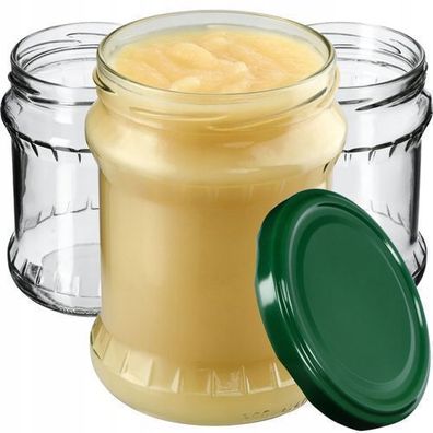 KADAX Einmachglas 500 ml, Aufbewahrungsgläser, Grün / 8 Stück