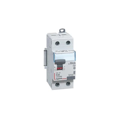 Differenzialschalter DX3 2-polig 63A 30mA Typ A 2 Module