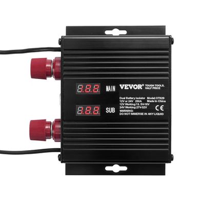 VEVOR 250A Spannungsgesteuertes Trennrelais 12V/24V VSR Batterie Isolator
