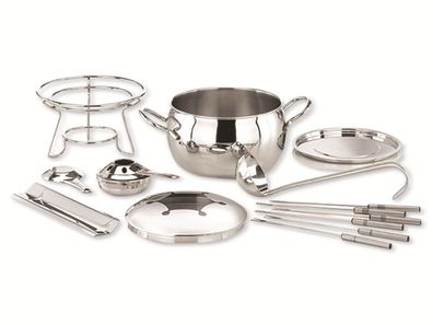 APS Fondue Feuerzangenbowle Set Edelstahl 2,2 L ß22 cm hochglanz