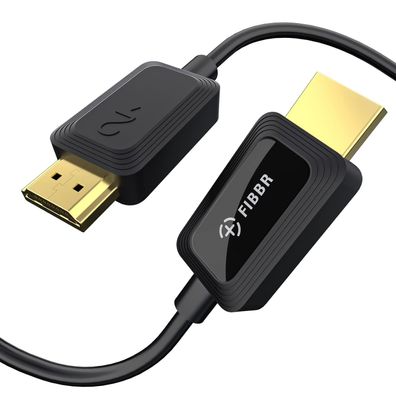 FIBBR 8K HDMI Glasfaserkabel 15 m 48 Gbit/s HDMI 2.1 eARC HDR