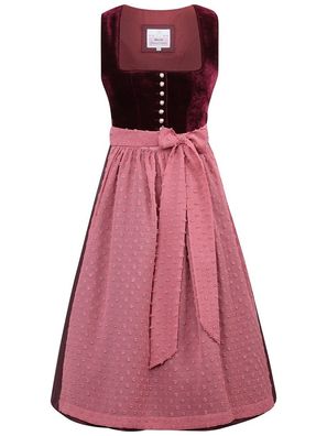 Dirndl Wolfersdorf 70cm Länge bordeaux