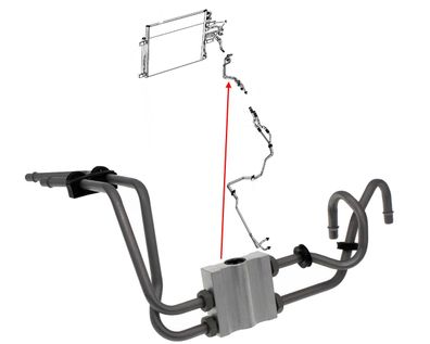 Ölkühlerleitung RAM 1500 5.7L Bj:12-20 (6-Gang)