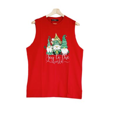 Weihnachs-T-shirt in Rot - Unisex, 100% Baumwolle