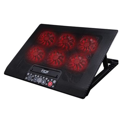 INCA INC-601GMS Laptopkühler Notebookkühler geeignet für 7-17-Zoll-Laptops 6x70mm