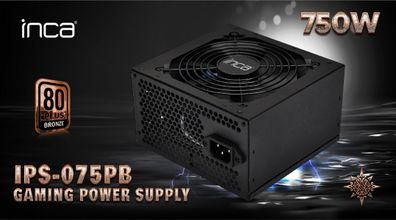 INCA IPS-750 80+ BRONZE Netzteil für den PC 80 PLUS 750W Leistung