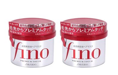 Shiseido Fino Premium Touch Haarmaske 2 x 230 g - Intensive Reparatur & Feuchtigkeit