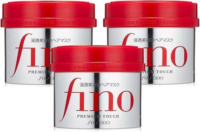 Shiseido Fino Premium Touch Haarmaske 3 x 230 g - Intensive Reparatur & Feuchtigkeit