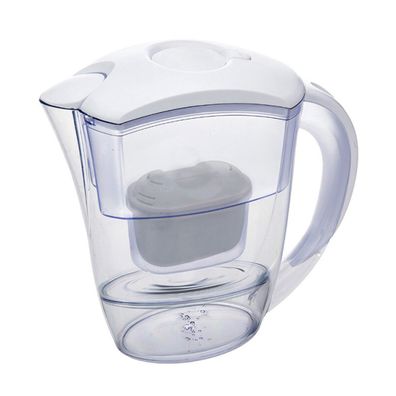 Wasserfilter-Kanne mit Ersatzfilter, 2,4 Liter - Filterkanne aus Kunststoff