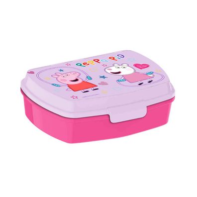 Peppa Pig Brotdose Kinder Lunchbox Pausenbox mit Deckel Rosa
